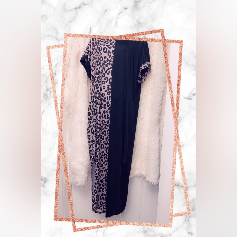 Black and Lavender long dress